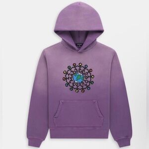 Madhappy Lavender-to-Plum Earth Mandala Hoodie